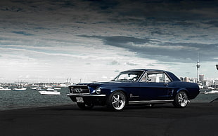 blue Ford Mustang, car, Ford, Ford Mustang HD wallpaper