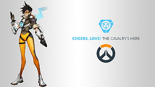 Overwatch Tracer poster, Blizzard Entertainment, Overwatch, video games, logo HD wallpaper