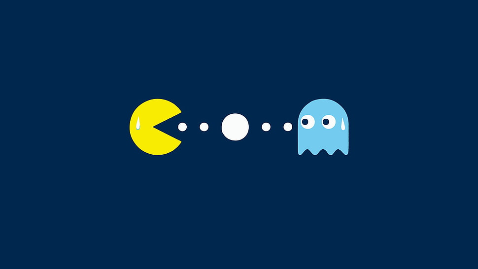Pac-man illustration, Pacman HD wallpaper