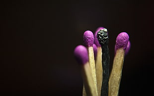 close up photography of match sticks HD wallpaper