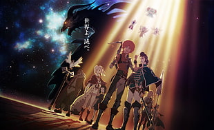 anime movie wallpaper, Shingeki no Bahamut, Amira, Favaro, Joan of Arc
