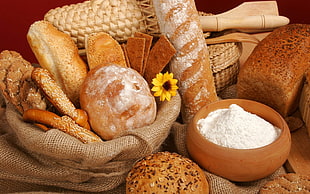 variety of breads HD wallpaper