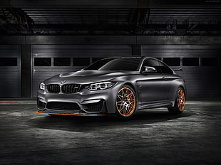 gray BMW 4-series coupe concept HD wallpaper