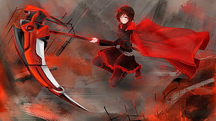 Anime girl character illustration HD wallpaper