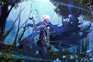 white-haired male anime character, Fire Emblem, white hair, Corrin HD wallpaper