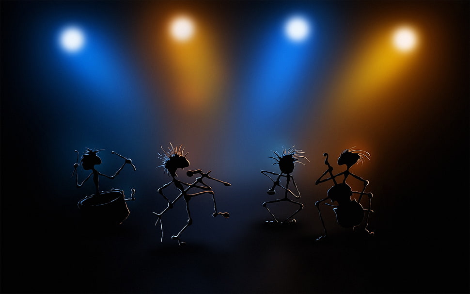 four musicians HD wallpaper