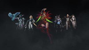 game characters digital wallpaper, heroes of the storm, Tyrande, Nova, Valeera