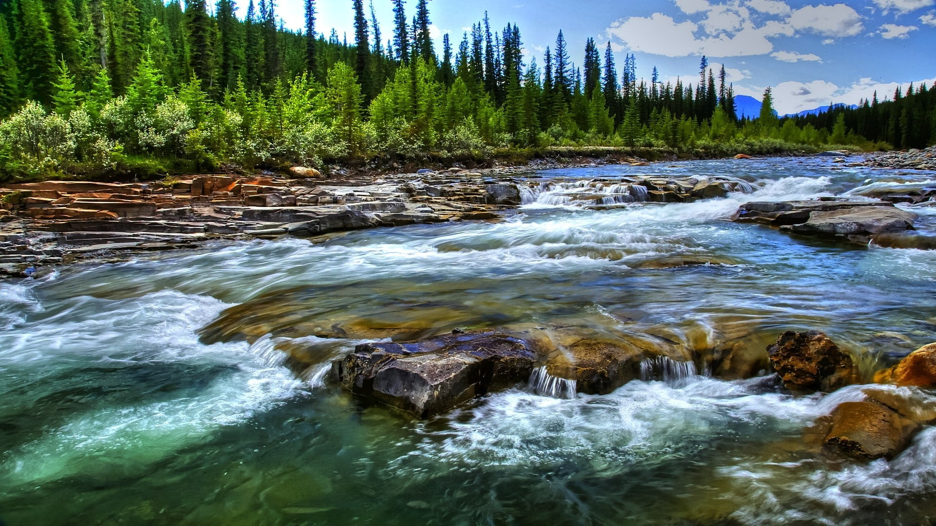 Green River Landscape River Water Nature Hd Wallpaper Wallpaper Flare