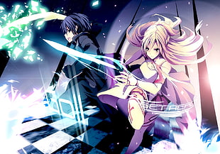 Sword Art Online Asuna and Kirito wallpaper HD wallpaper