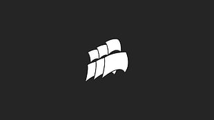 Corsair logo, Corsair, minimalism