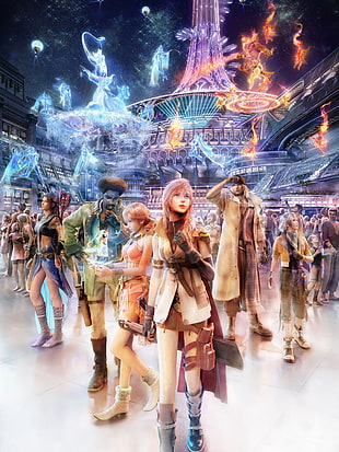 Final Fantasy VX wallpaper, Claire Farron, Snow Villiers, Oerba Dia Vanille, Oerba Yun Fang HD wallpaper