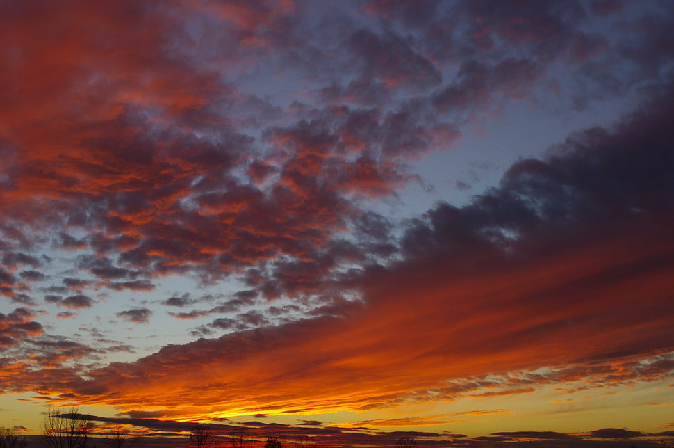 Photo of Clouds during sunset HD wallpaper
