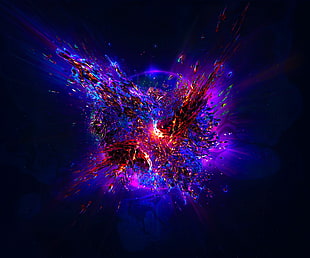 nebula design, abstract, 3D, colorful HD wallpaper