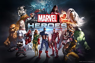 Marvel Heroes illustration HD wallpaper