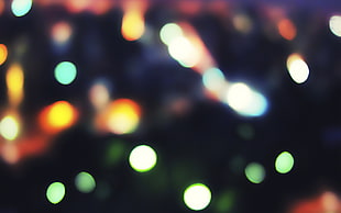 assorted colors bokeh lights