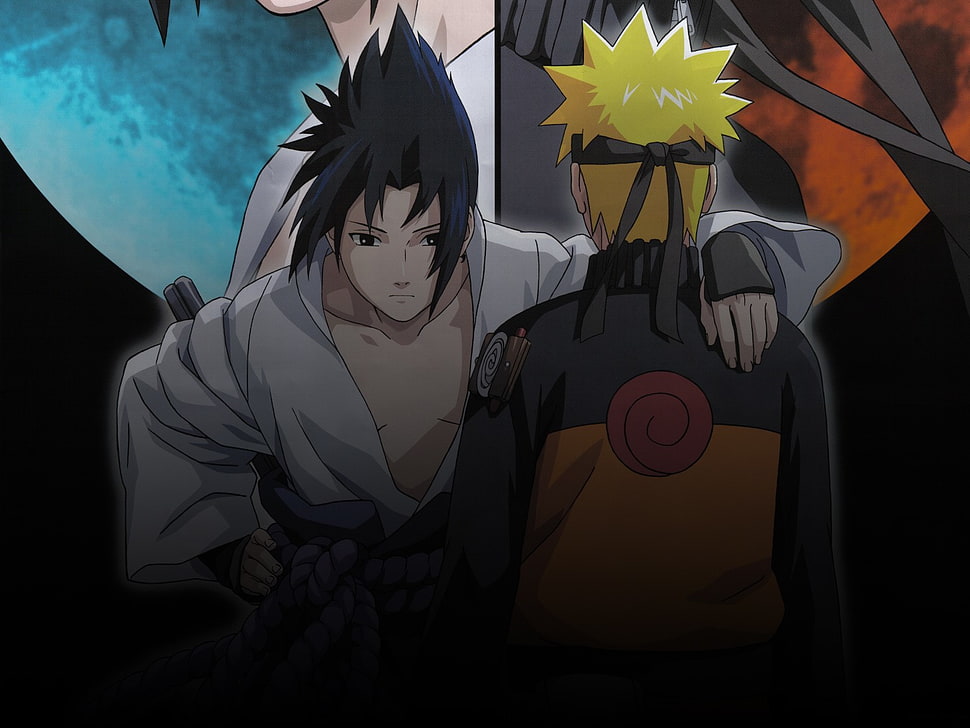 Uchiha Sasuke and Uzumaki Naruto HD wallpaper