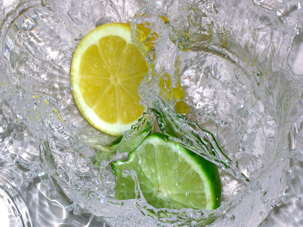 Lemon beverage HD wallpaper