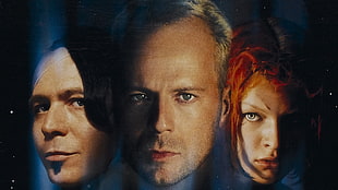 Bruce Willis, movies, The Fifth Element, Milla Jovovich , Leeloo HD wallpaper