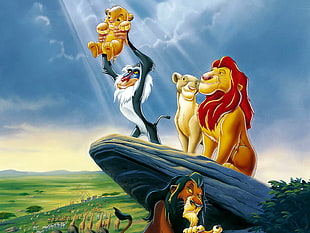 Disney's The Lion King characters HD wallpaper