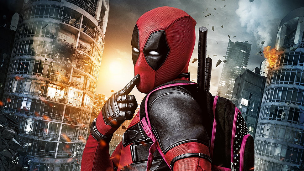 Deadpool illustration, Deadpool, destruction HD wallpaper
