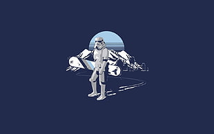 storm trooper illustration HD wallpaper