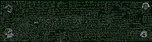 Albert Einstein formulas illustration HD wallpaper