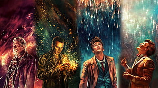 men's brown suit jacket, Doctor Who, alicexz, Tenth Doctor, Eleventh Doctor HD wallpaper
