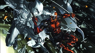 Marvel Comics, Merc with a mouth, Deadpool, Moon Knight HD wallpaper