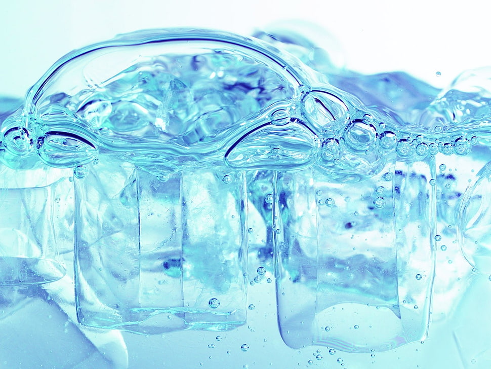 macro photography of liquid substance HD wallpaper