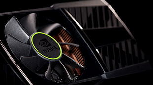 black Nvidia graphics card