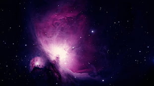 photo of purple aura HD wallpaper