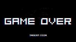 game application wallpaper, arcade , GAME OVER, video games, simple