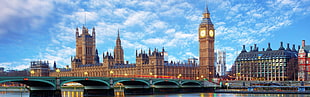 Big Ben, London, London, city, bridge, Westminster