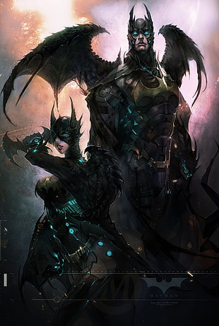 Batman-themed illustration, Batman HD wallpaper