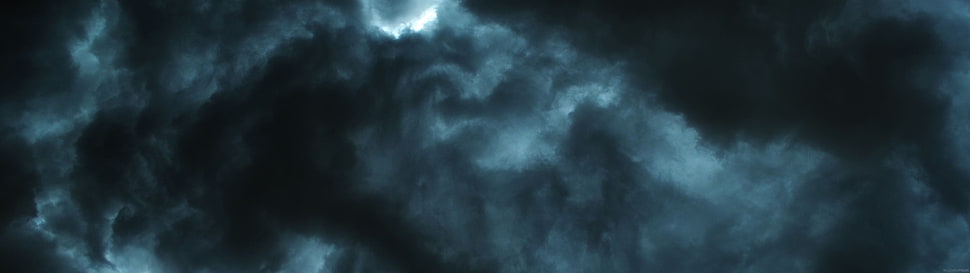 black and white smoke, multiple display, clouds HD wallpaper