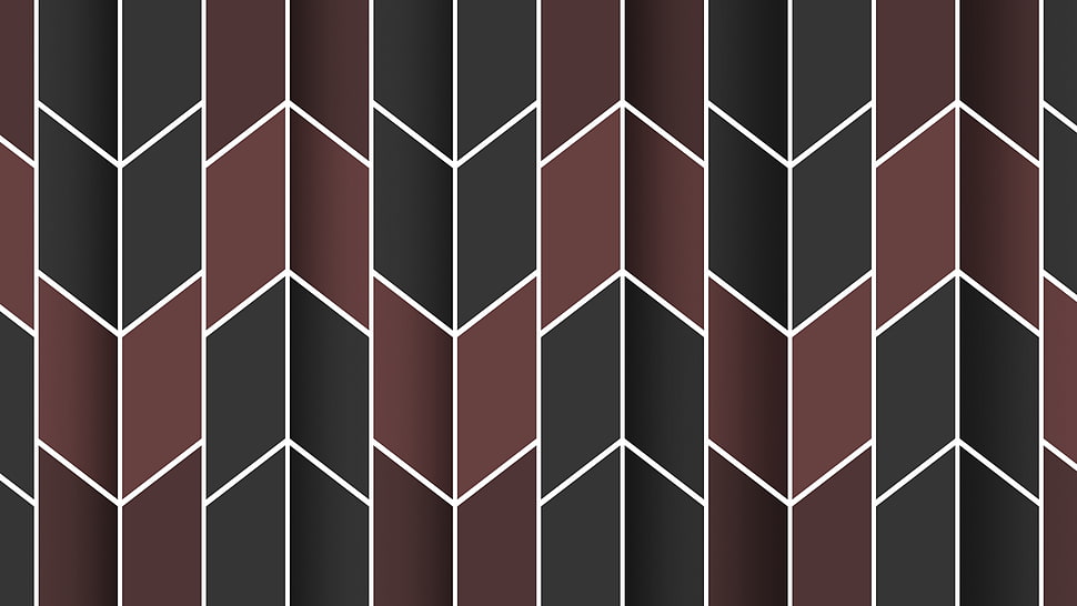 brown and black digital wallpaper, tile, simple, pattern, shapes HD wallpaper