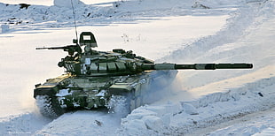 gray battle tank, military, tank, Russia, Russian Army HD wallpaper