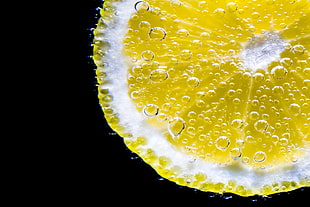 half-sliced juiced lemon