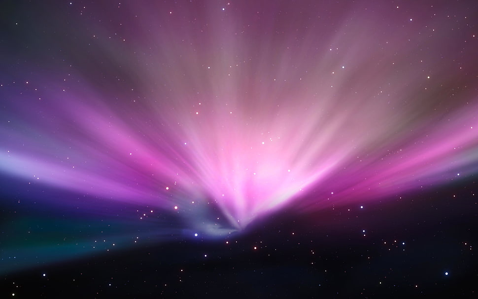 aurora borealis, space, space art HD wallpaper