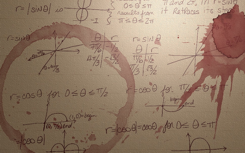 math equations, formula, stains, texture HD wallpaper