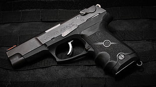 black and gray semi-automatic pistol, gun, pistol, Ruger, Ruger P89