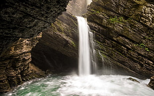 timelapse photography of flowing waterfall