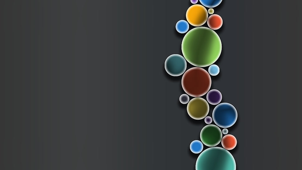 multicolored artwork, circle HD wallpaper
