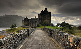 gray concrete castle, architecture, medieval, castle, Scotland HD wallpaper