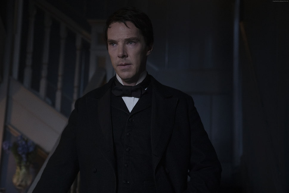 men's black blazer and vest HD wallpaper