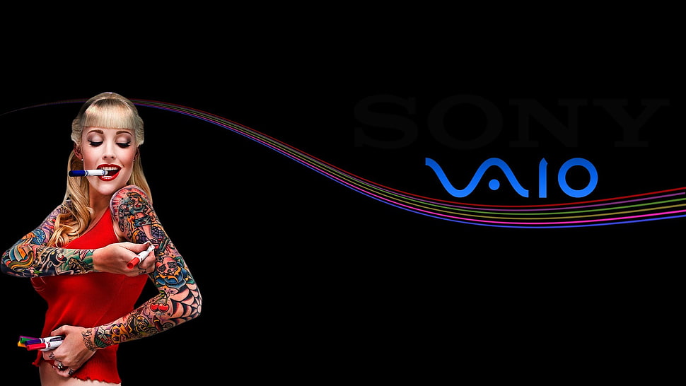 Sony Vaio logo, Sony, VAIO HD wallpaper