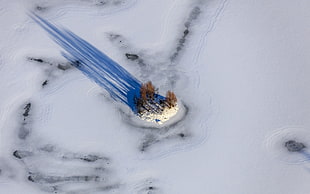 nature, landscape, aerial view, winter HD wallpaper