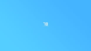 78 number with blue background, minimalism, colorful, Trap Nation, simple HD wallpaper