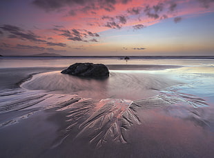 white body of water during sunset, porth