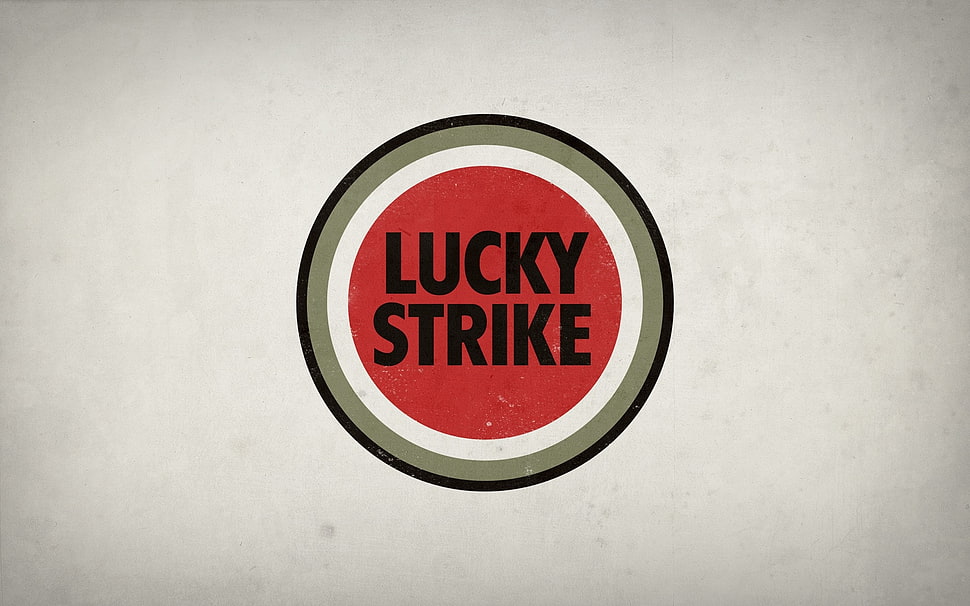 Lucky Strike text HD wallpaper
